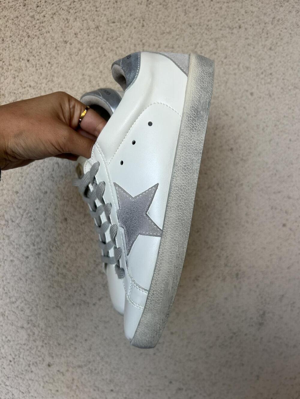 Golden Goose Superstar Sneakers 40 White GGDB SSTAR Mens 7 Womens 9 - Picture 3 of 8